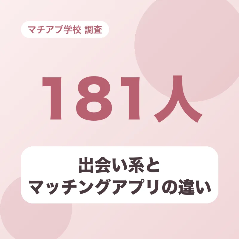 出会い系とマッチングアプリの違い